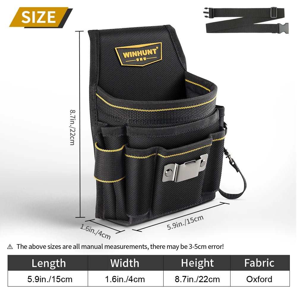 Durable Electrician Tool Waist Bag - Multifunctional & Portable