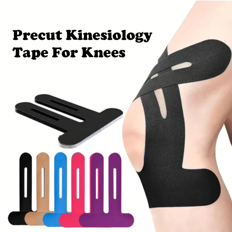 10PCS Kinesiology Tape for Knee Support - Waterproof & Breathable