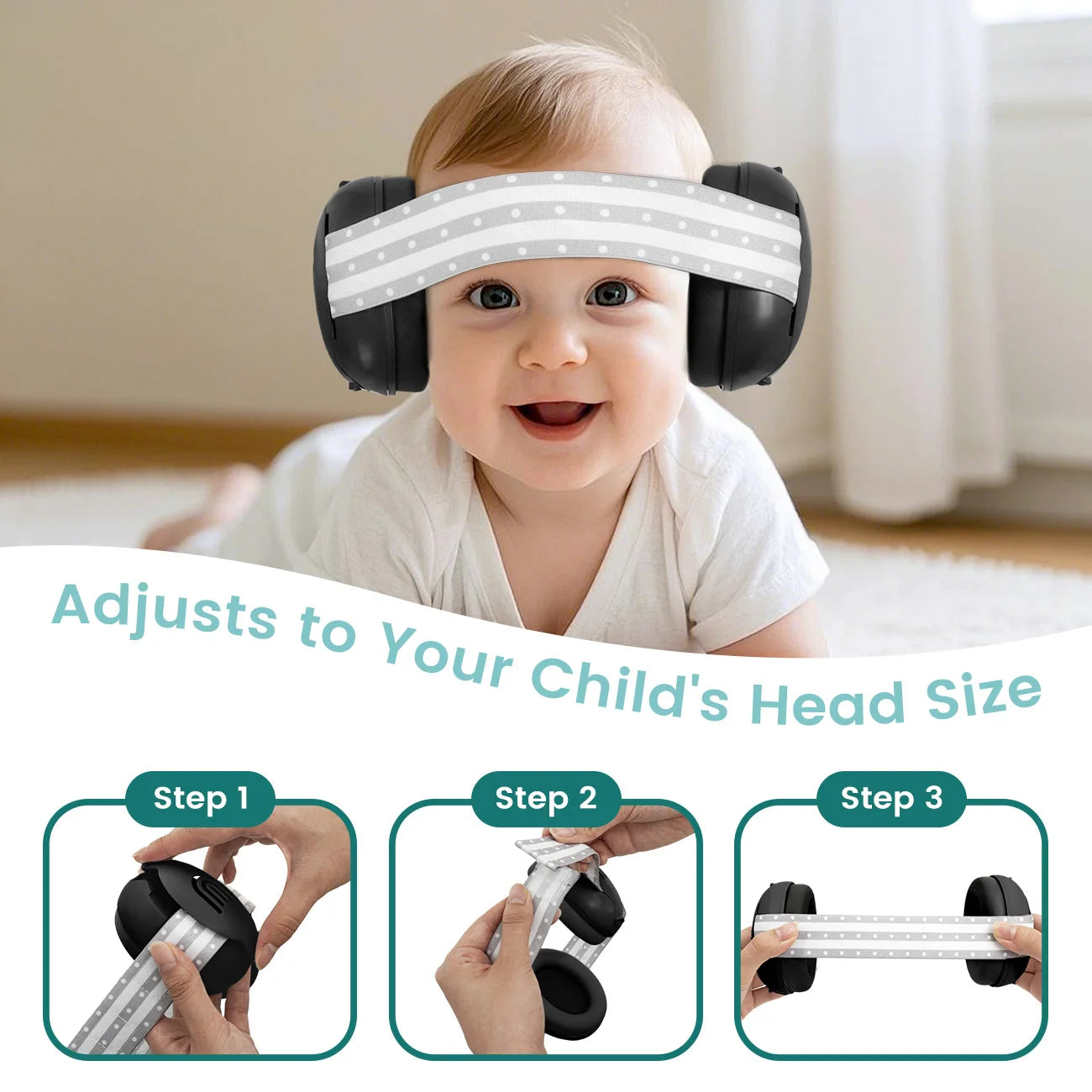 Noise Cancelling Baby Headphones - Ultimate Ear Protection for Babies
