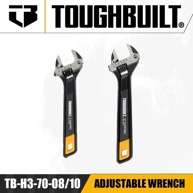 TOUGHBUILT Adjustable Wrench Set - 8" & 10" Precision Tools