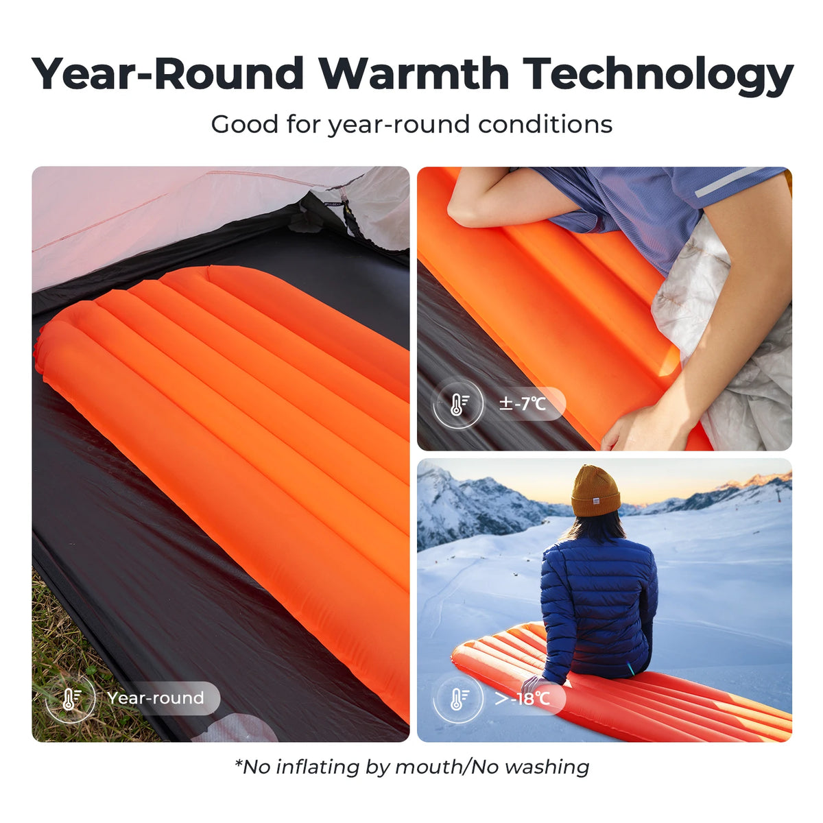 FLEXTAILGEAR Ultralight Insulated Sleeping Pad - 6.0 R-Value Comfort