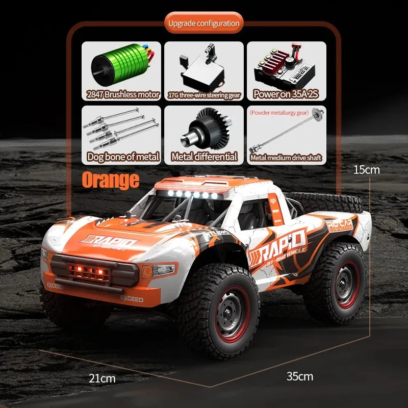 JJRC Q130 4WD Brushless RC Car, High-Speed 1:16 Remote Control