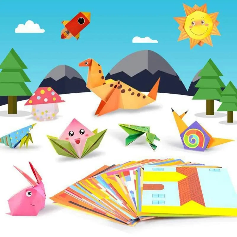 3D Cartoon Animal Craft Kit - Educational DIY Origami Toy for Kids
