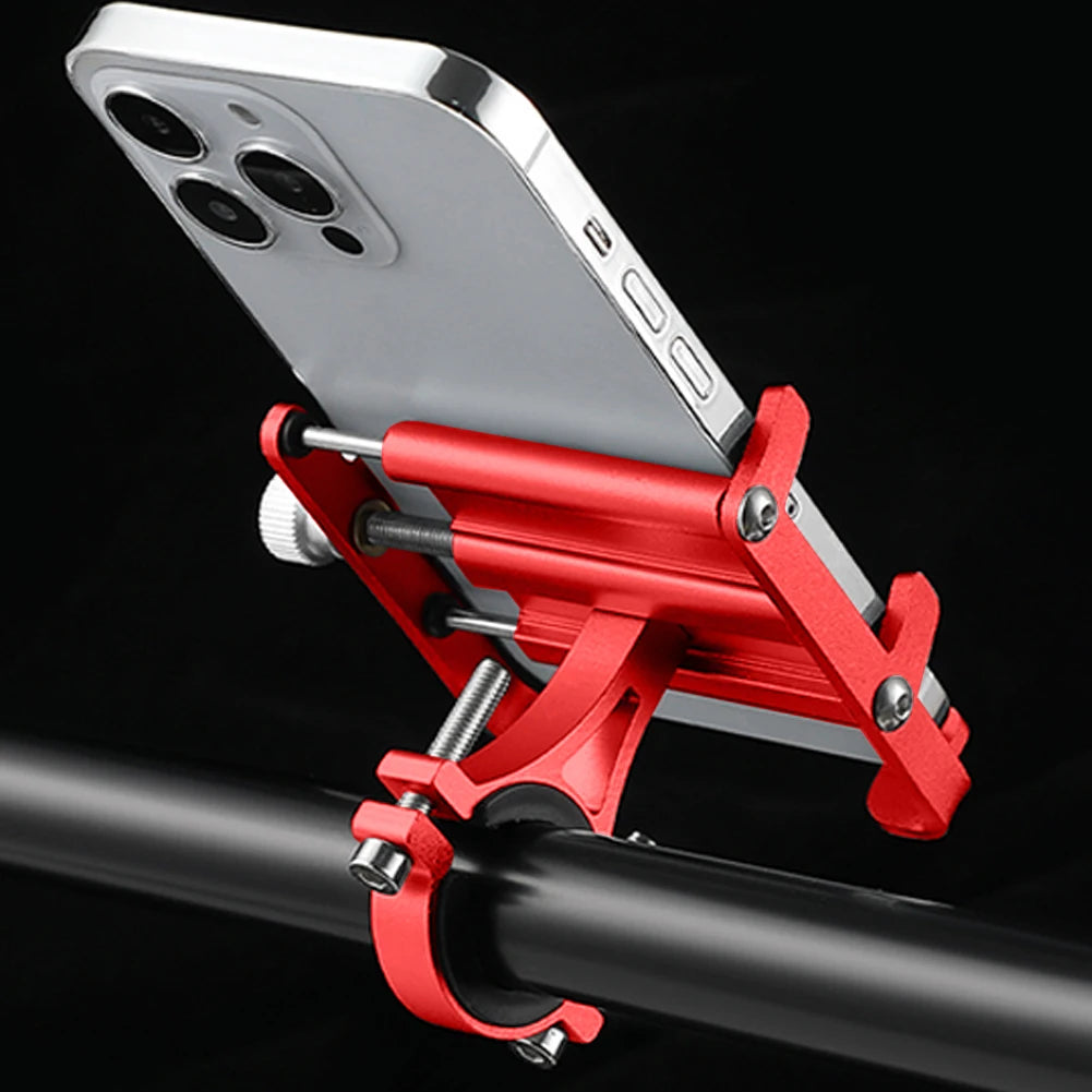 Adjustable Aluminium Alloy Bike Phone Mount – Secure & Nonslip Holder