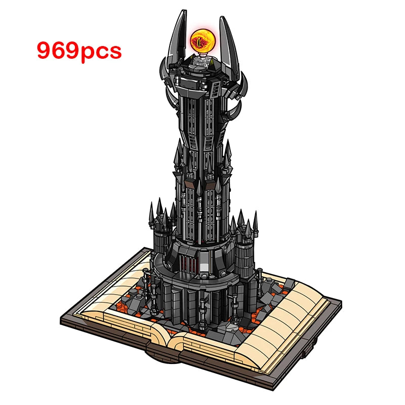 Enchanting Magic Castle Building Blocks Set - 969PCS Dark Tower Model