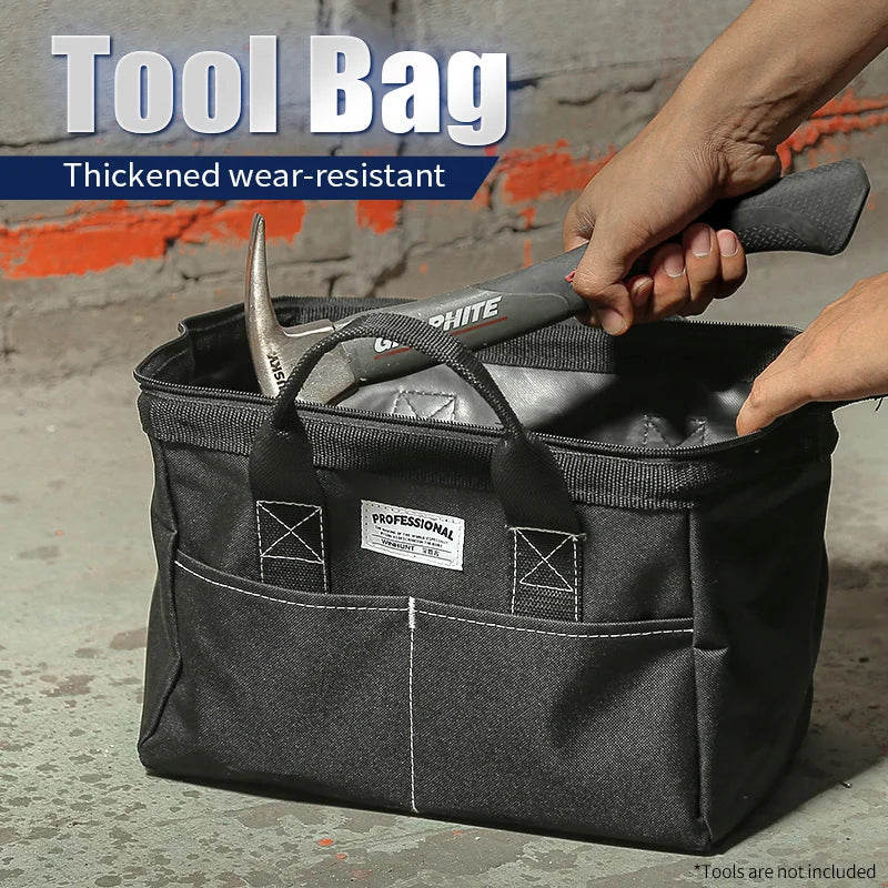 WINHUNT 12-Inch Wide Mouth Portable Tool Organizer Handbag