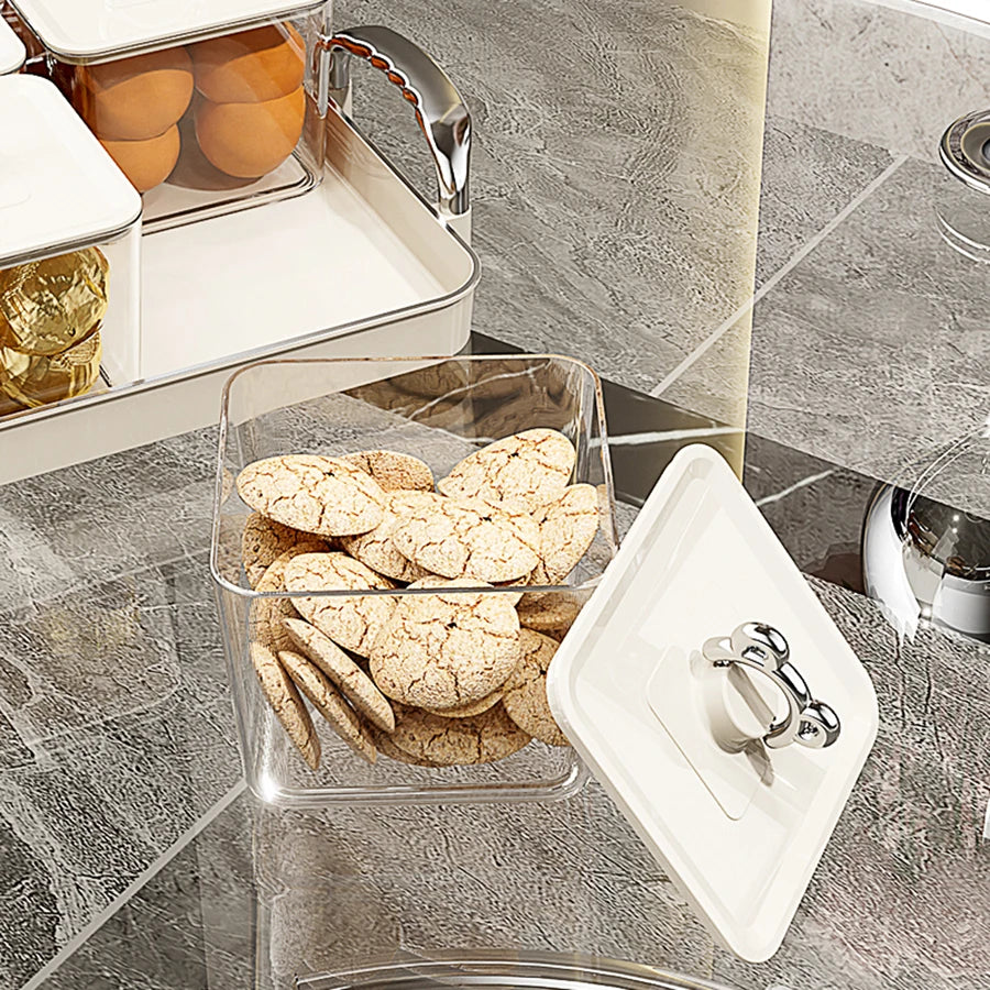 4/6 Compartment Clear Plastic Storage Tray – Durable & Eco-Friendly