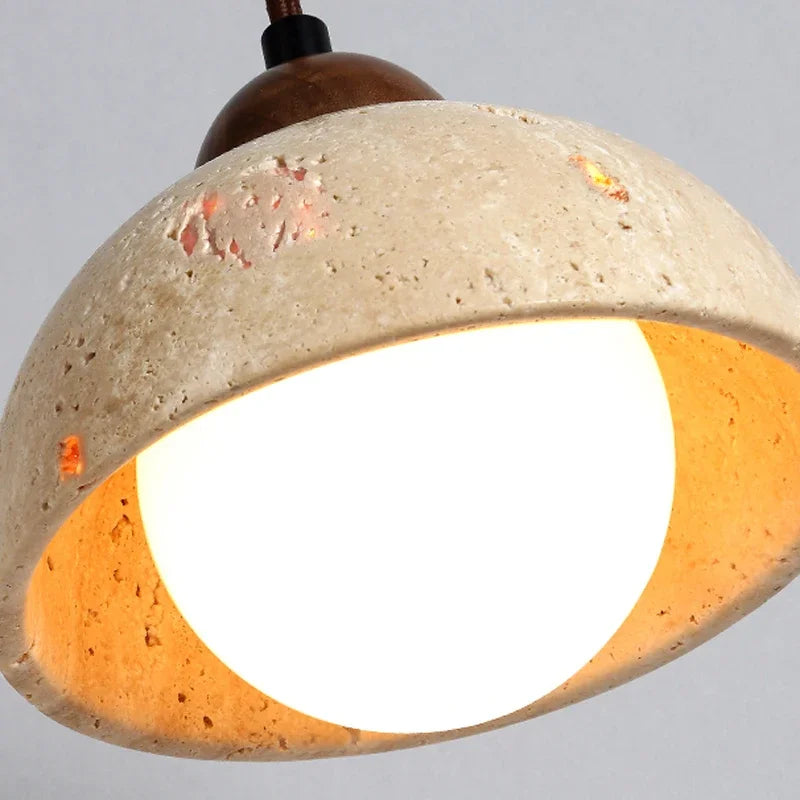 Wabi Sabi Natural Stone LED Wall Lamp | Modern Home Lighting