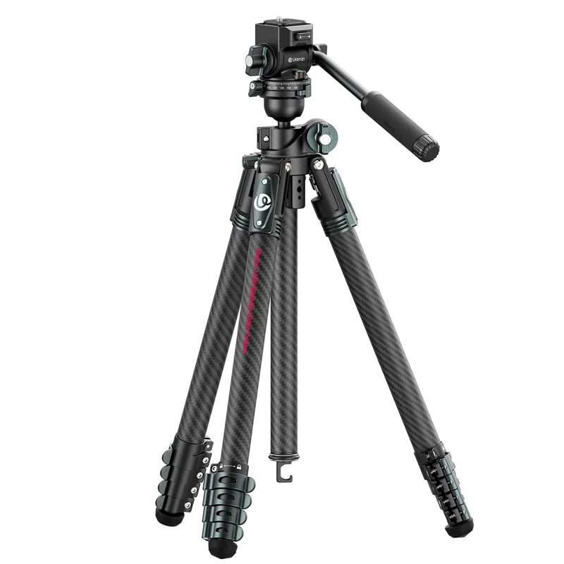 Ulanzi JJ05 GlideGo Travel Tripod - Carbon Fiber, Low-Angle Shots