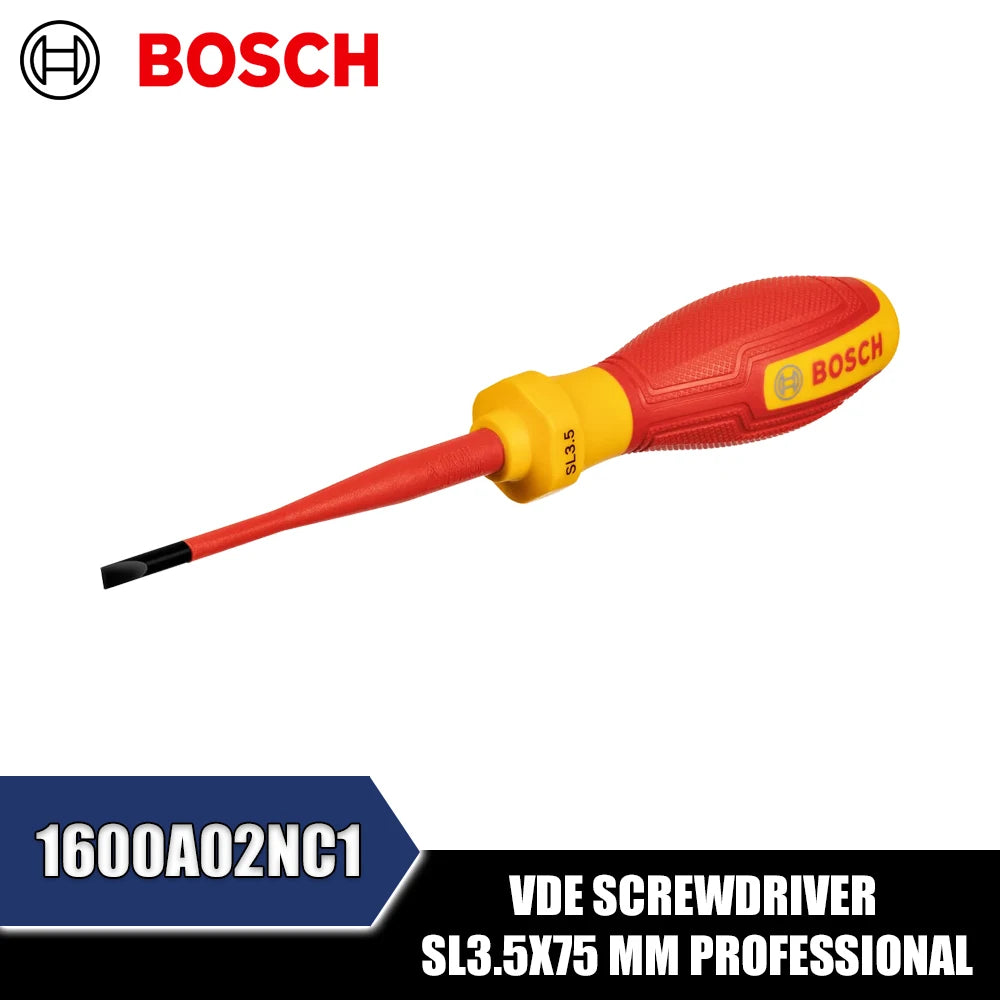 Bosch Professional VDE Flathead Screwdriver for Safe and Accurate Use
