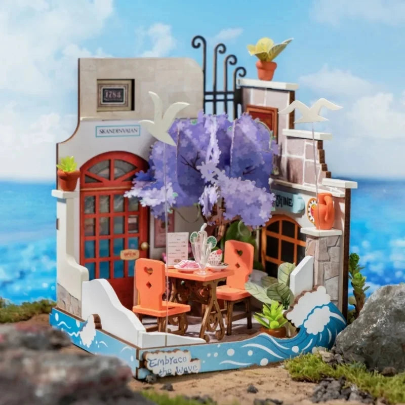 Robotime Rolife Miniature House Building Kits for Kids - 4 Designs