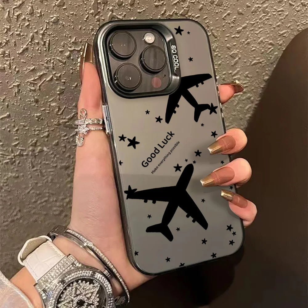 Stylish Leopard Print Shockproof Phone Case for iPhone 16, 15, 14, 13, 12, 11