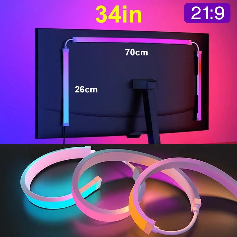 Immersive RGB LED Light Strip for Computer Ambilight & Sync