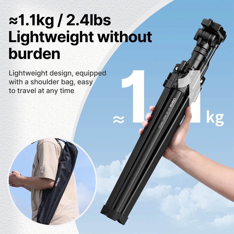 Ulanzi MT-65 Adjustable Aluminum Tripod for Camera & Smartphones