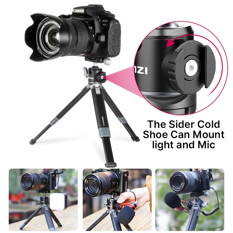 Ulanzi MT-24 Extendable Metal Tripod with Ballhead & Cold Shoe