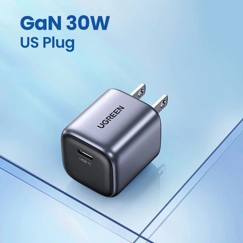 UGREEN 45W GaN USB Charger - Fast Charging with Dual USB-C Ports