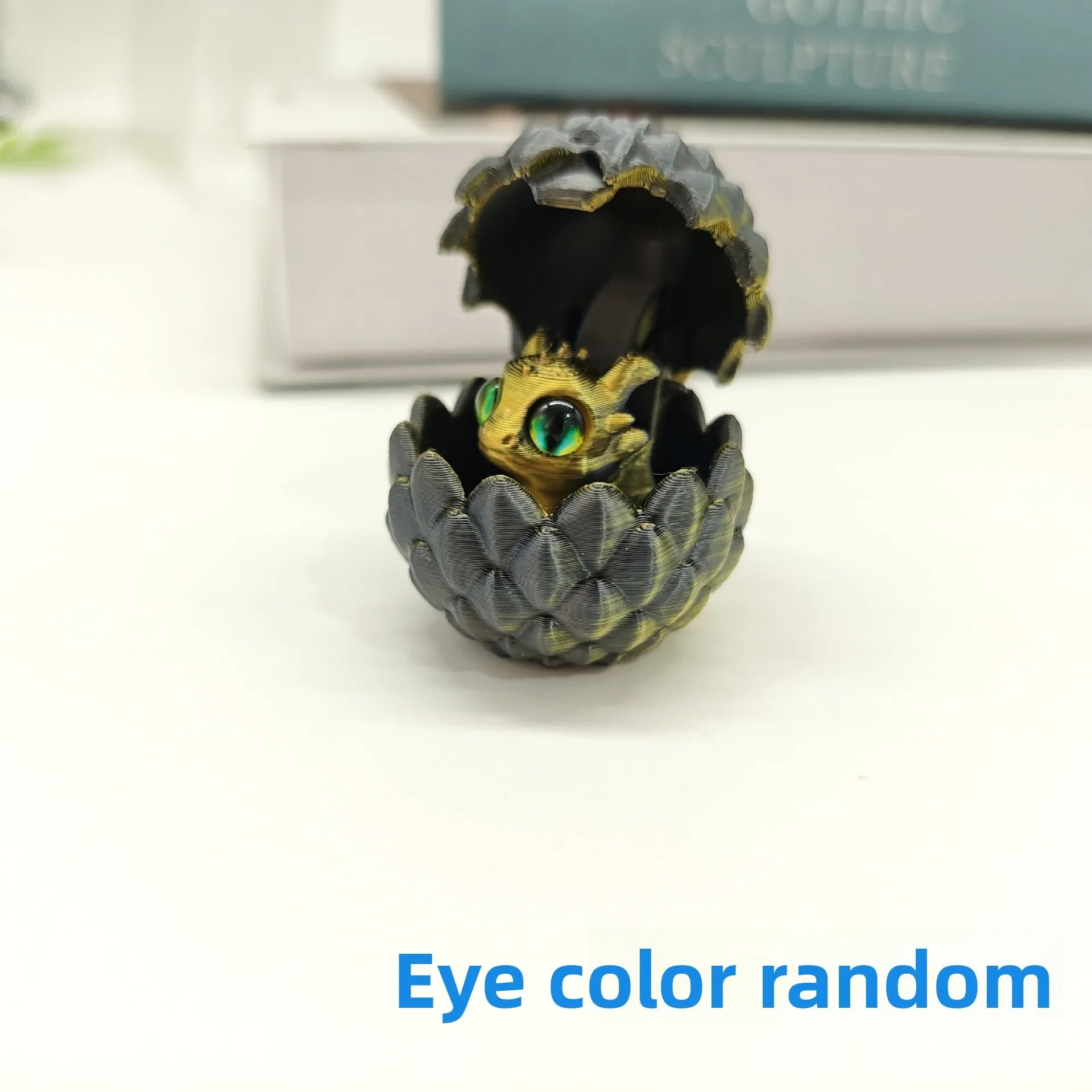Artistic 3D Printed Dragon Egg Statue - Unique Home Decoration