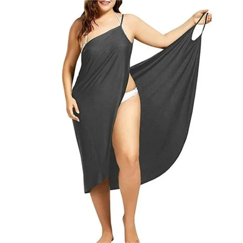 Summer Beach Women Wrap Dress | Sun Protection Bikini Cover-Up