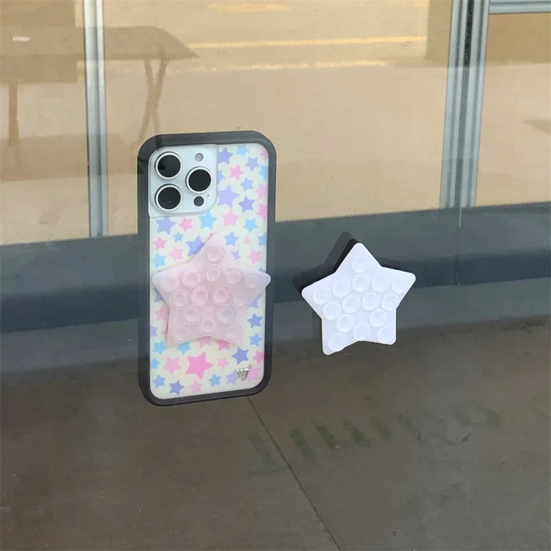 Star-Shaped Suction Cup Mobile Phone Holder - Strong & Versatile