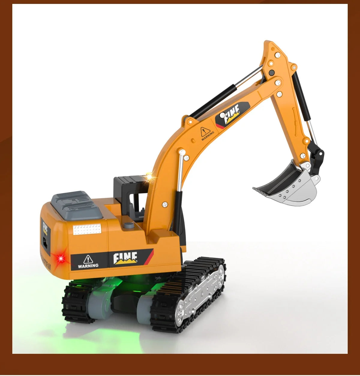 1:64 Metal Remote Control Excavator & Truck Set - Heavy-Duty Fun!