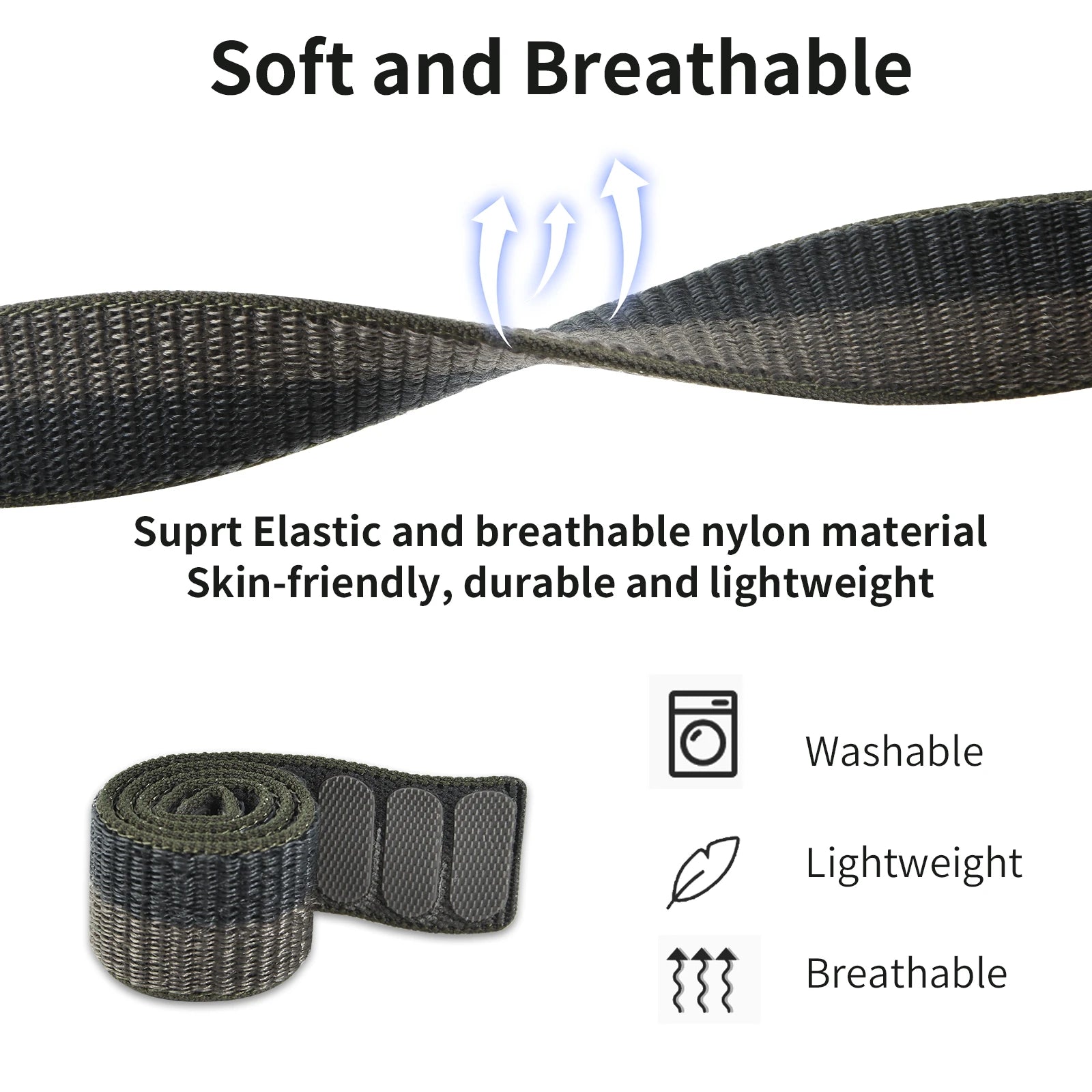 Durable Nylon Watch Band for Garmin Fenix 22mm & 26mm - Quick Release