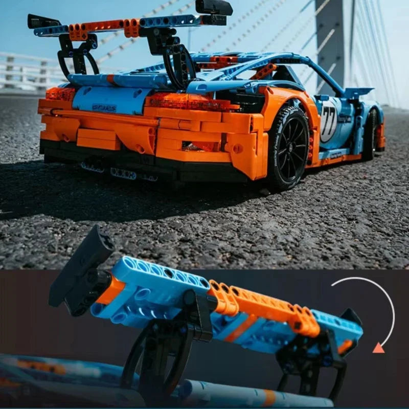DIY Classic Racing Car Model Set - Creative Building Bricks for All Ages