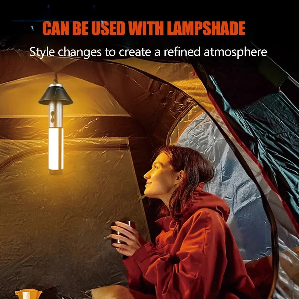 ESMARTER 2-in-1 Rechargeable Lantern & Flashlight for Campers
