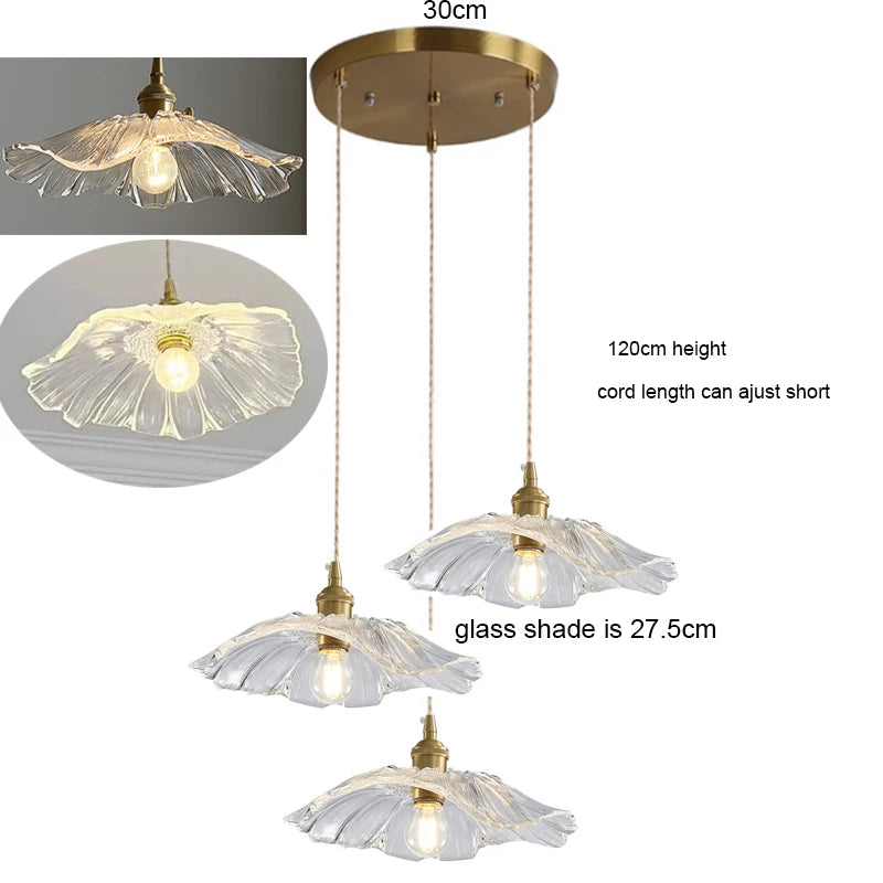 Luxury Lotus Pendant Chandelier for Coffee Shops & Restaurants