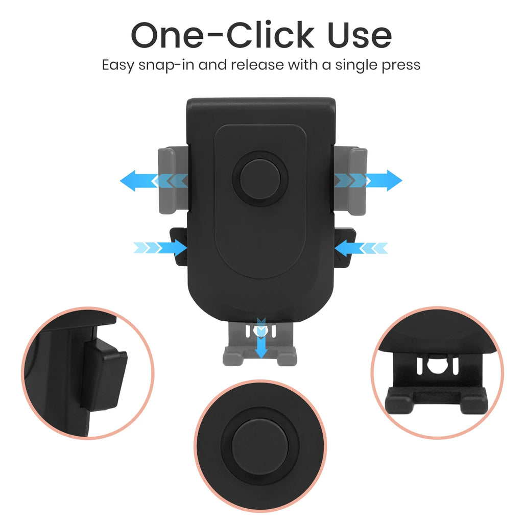 Versatile Phone Holder for Strollers & Shopping Carts - 360° Rotation