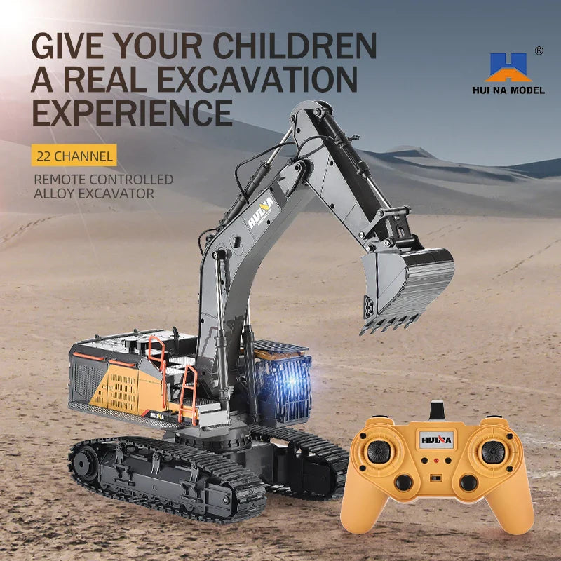 HUINA 1592 RC 1:14 Scale Excavator Toy - Perfect Kids' Construction Gift