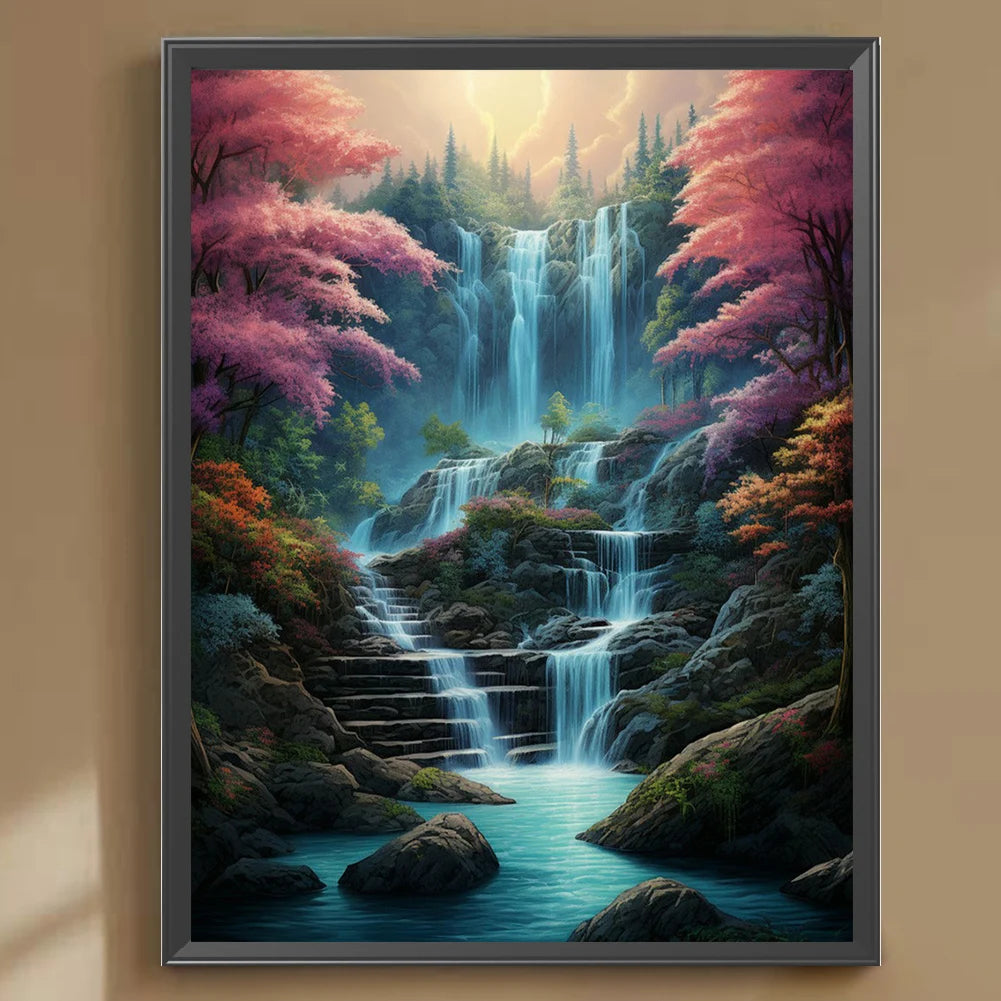 5D DIY Diamond Painting Kit - Stunning Waterfall Home Decor