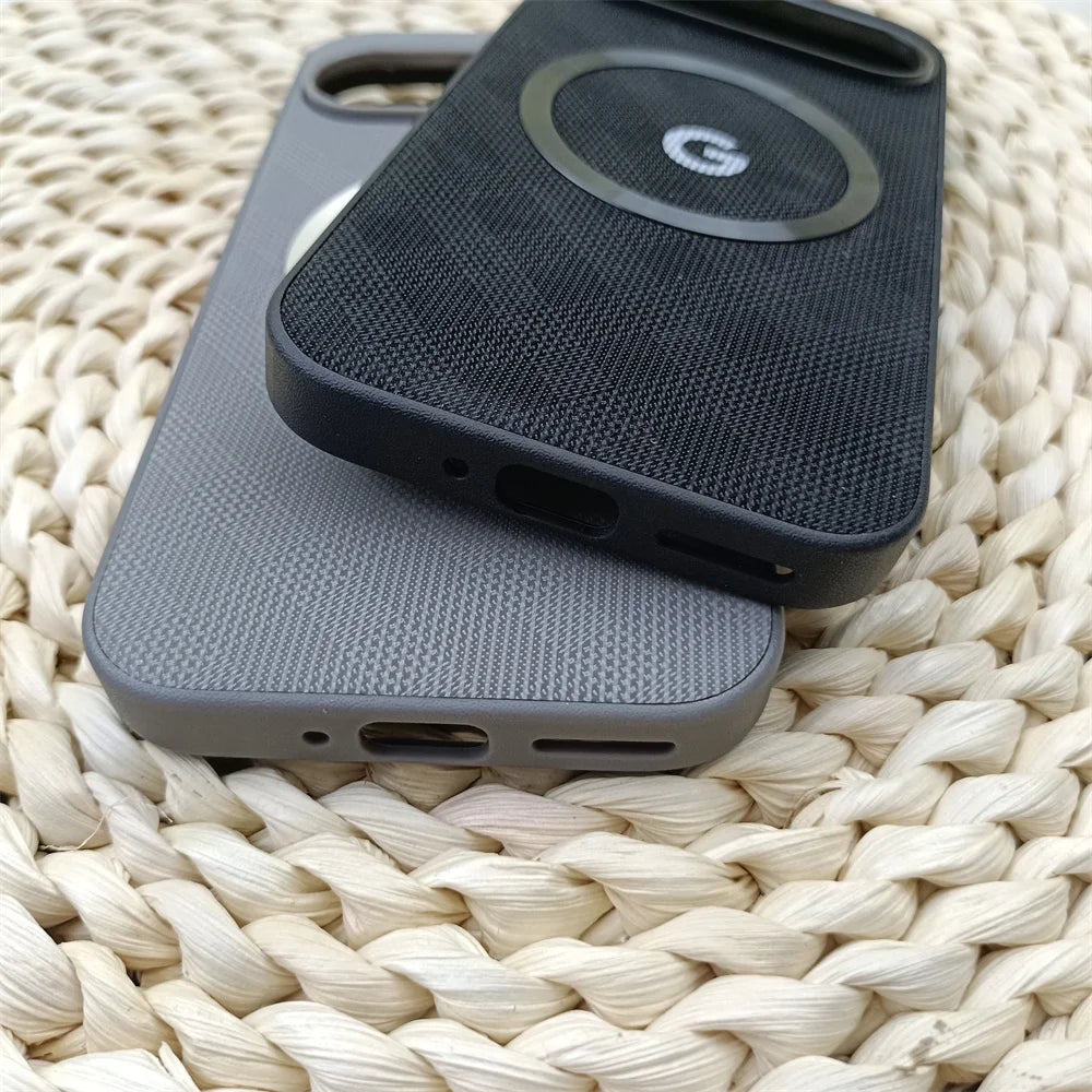 Grid Pattern Magnetic Case for Google Pixel 9/10 - Durable & Wireless