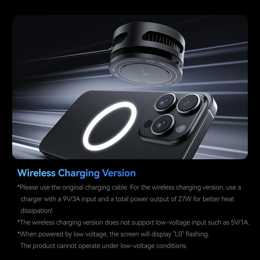 TELESIN Pro Mobile Phone Cooler for Gaming & Streaming