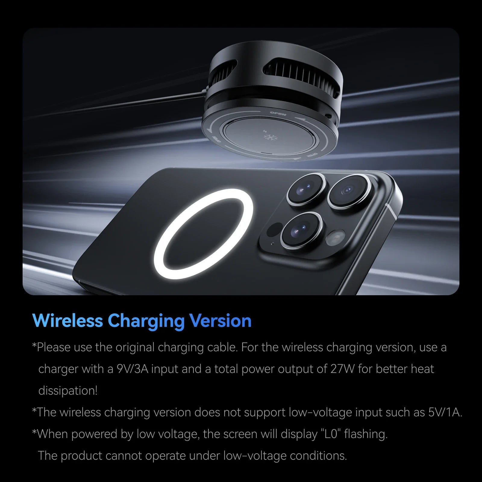 TELESIN Pro Mobile Phone Cooler for Gaming & Streaming