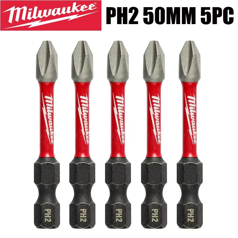 Milwaukee Shockwave PH2 Impact Drill Bits Set - Durable & Versatile
