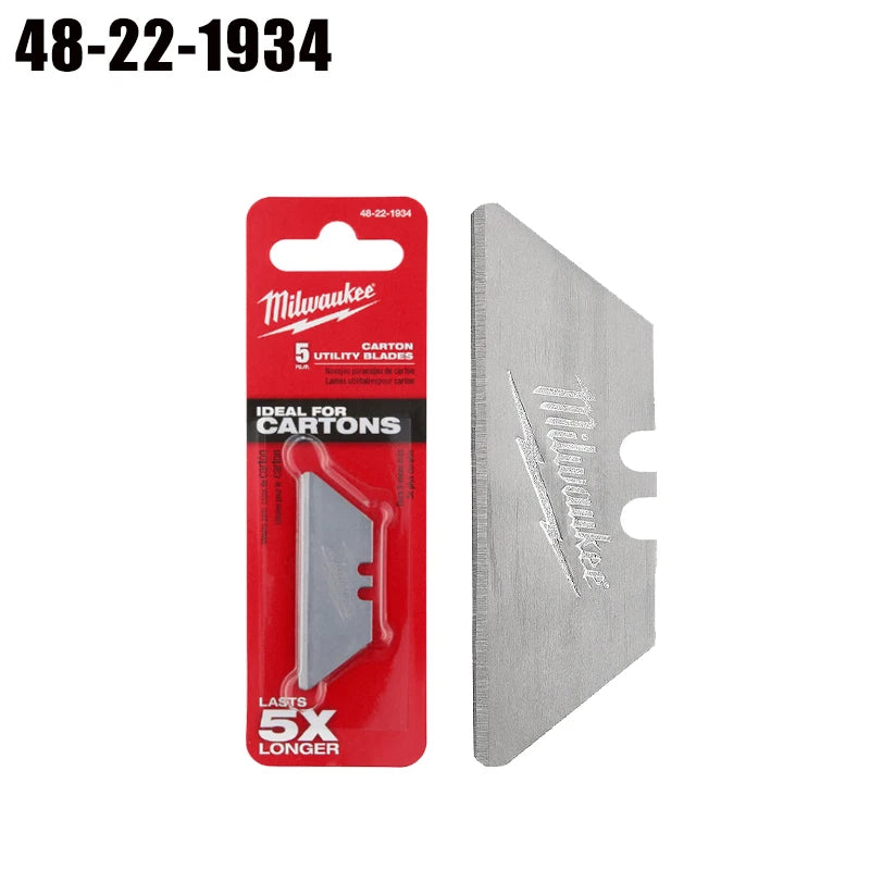 Milwaukee Utility Blades - Durable and Long-Lasting 5-Piece Set