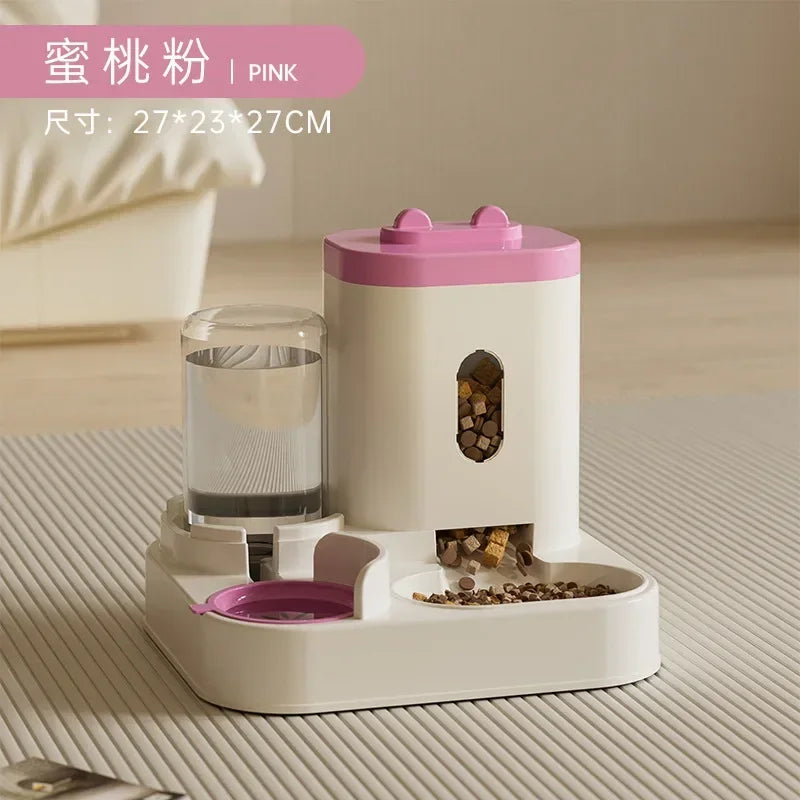 Automatic Pet Feeder & Water Fountain - Large Capacity Food Dispenser