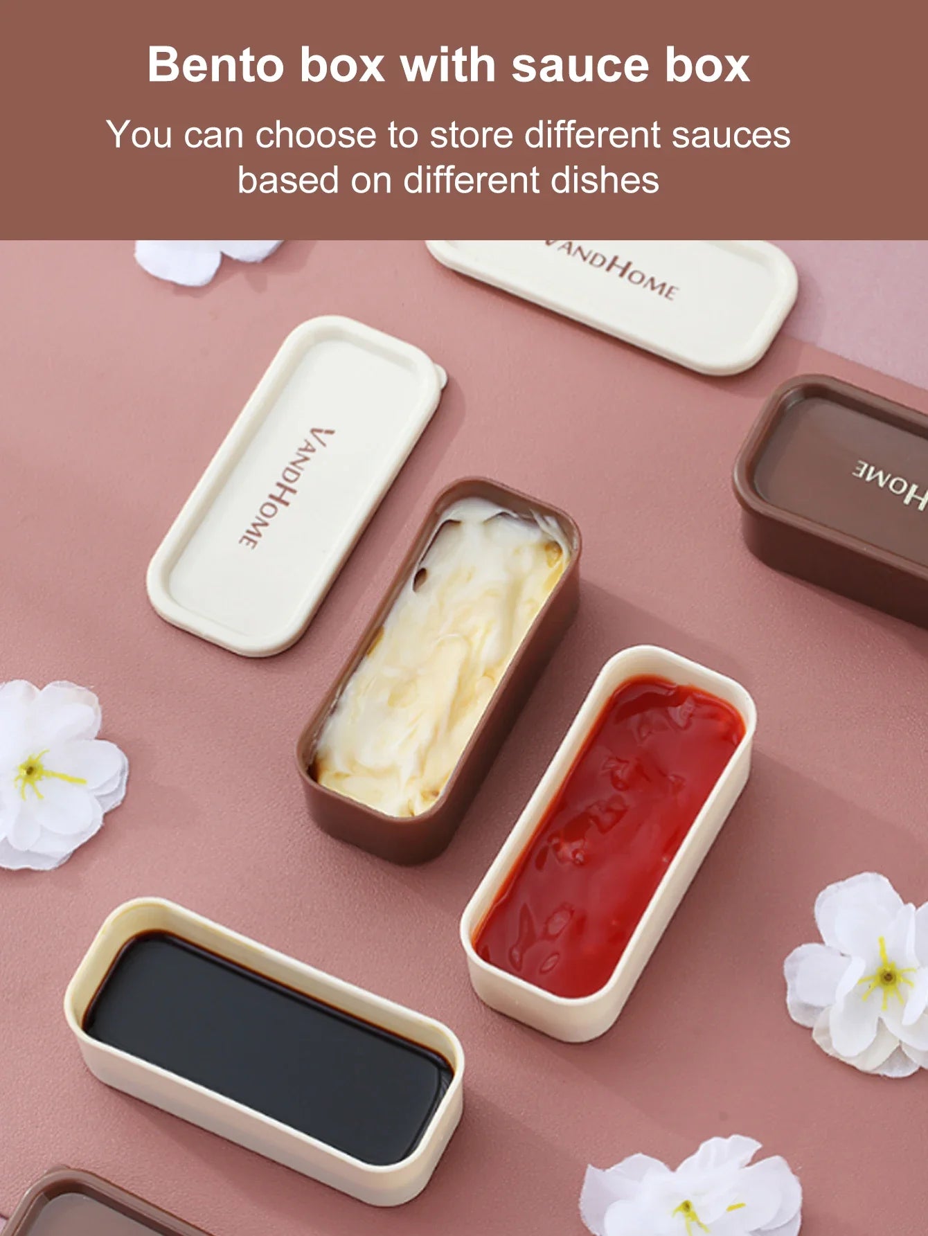 WORTHBUY Double-Layer Leak-Proof Bento Box with Tableware