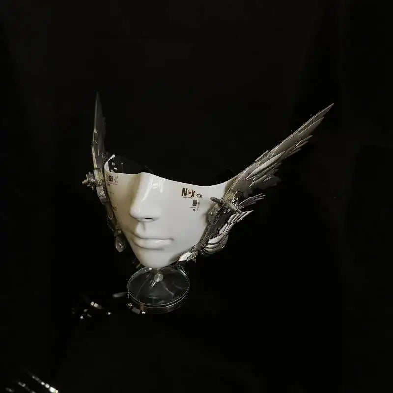 3D Half-Face Flying Wing Mask - Unique Gifts for Concerts & Cosplay