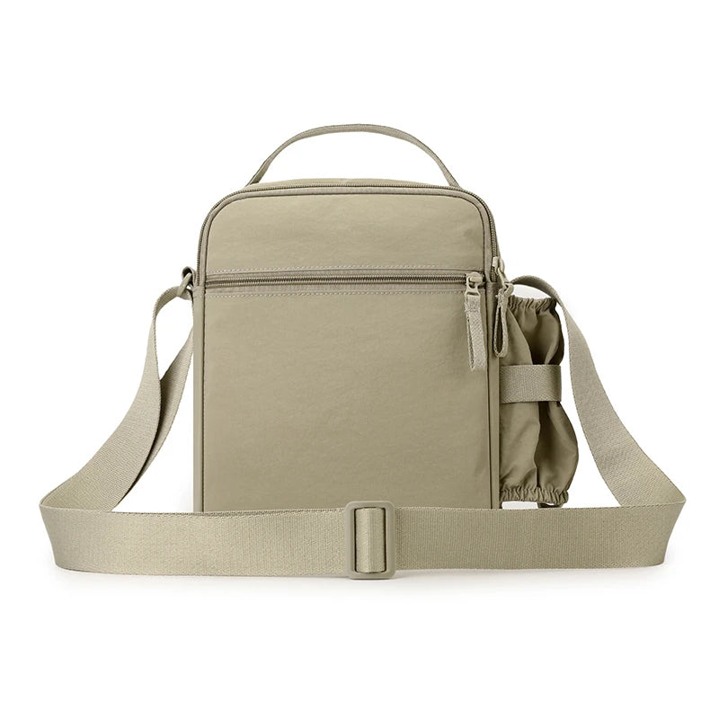 Stylish Men's Crossbody Bag with Bottle Pocket for Travel & Leisure