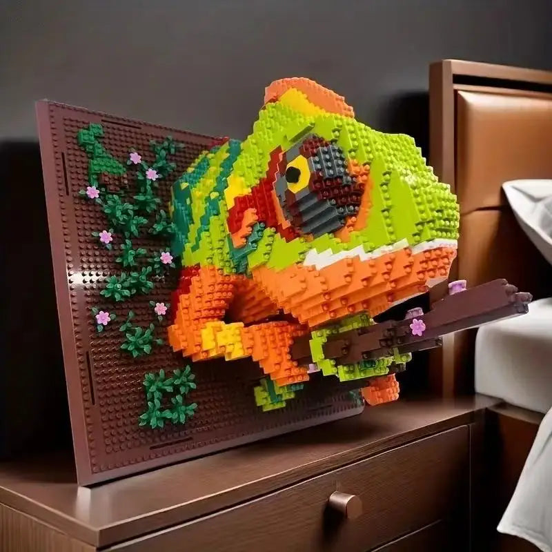 3D Animal DIY Building Block Art Set - Sharks, Eagles & Pandas
