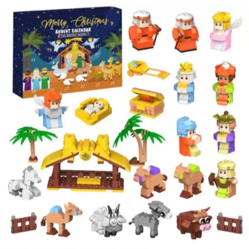 DIY Nativity Scene Christmas Advent Calendar - 24-Day Countdown