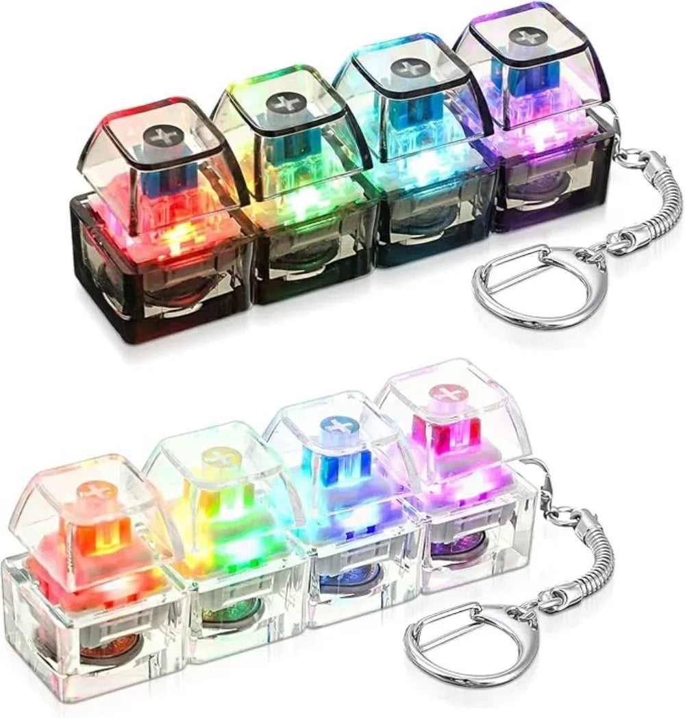 Fingertip Gyro LED Keychain - Fun Decompression Toy & Desk Decor