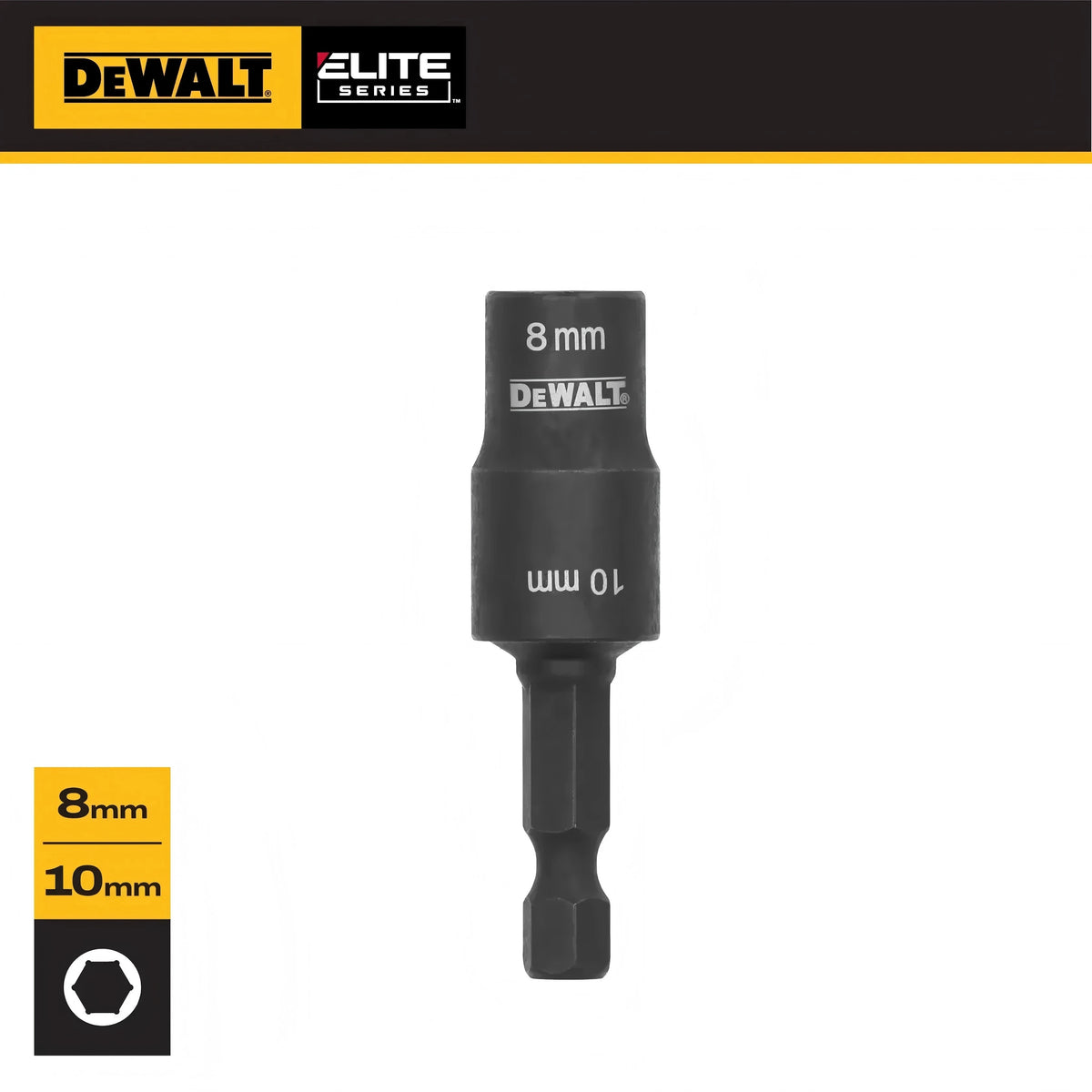 DEWALT ELITE SERIES™ 8mm & 10mm Reversible Nut Driver Set