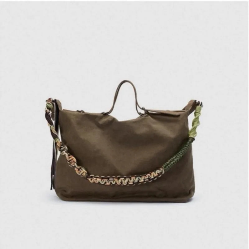 UREASTER Large Capacity Braided Rope Tote Bag - Trendy & Durable