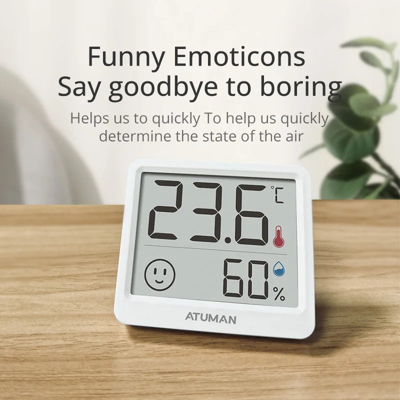 DUKA Atuman 2.5-Inch Digital Temperature and Humidity Sensor