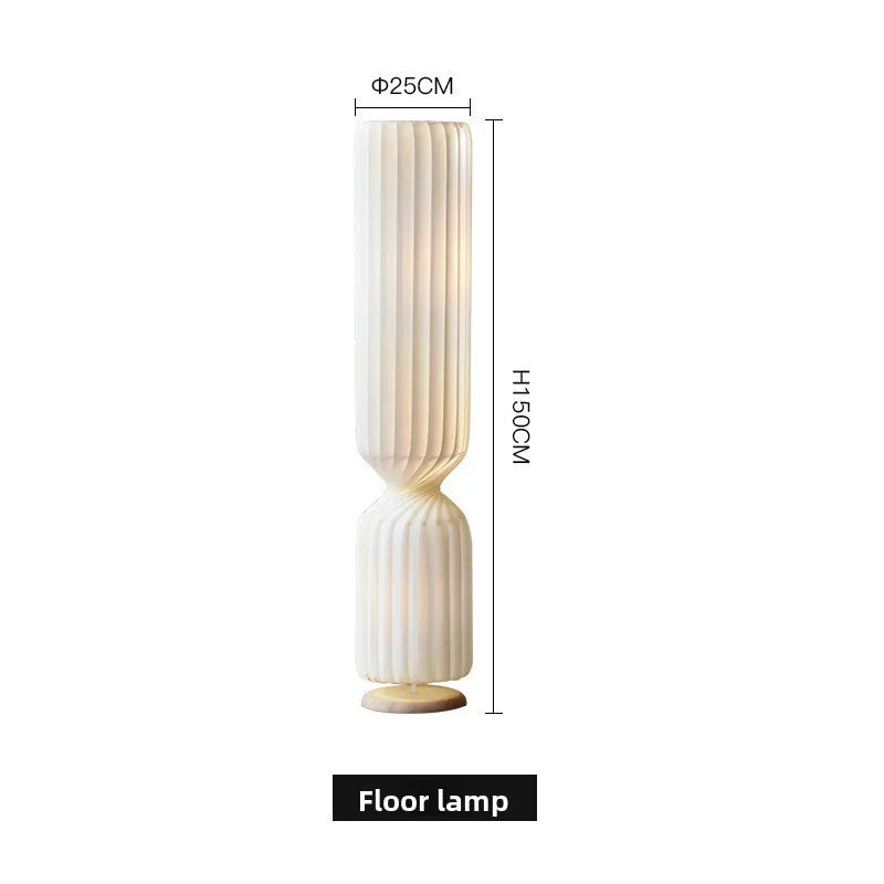 Nordic Modern PVC Twist Floor Lamp for Elegant Home & Office Decor