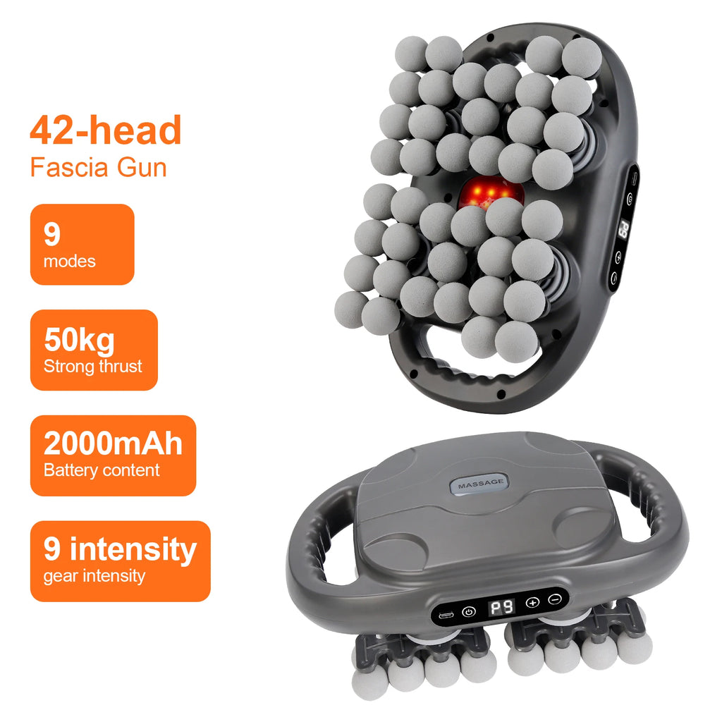 Advanced Vibration Therapy Massager with 42 Heads for Full-Body Relief