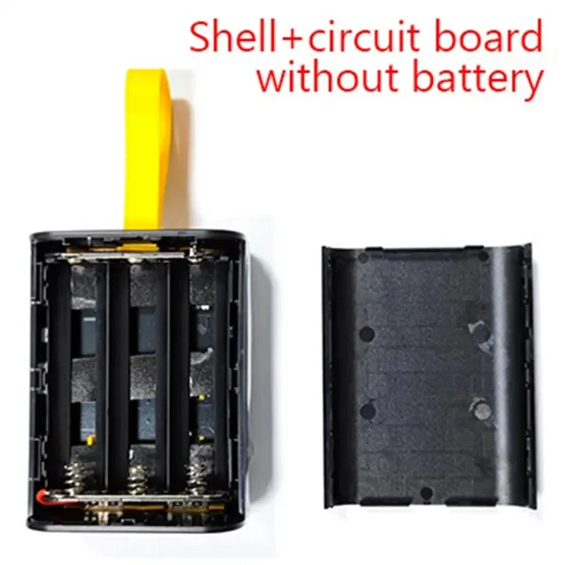 DIY 3x18650 Power Bank Case with Dual USB Charge & LED Night Light