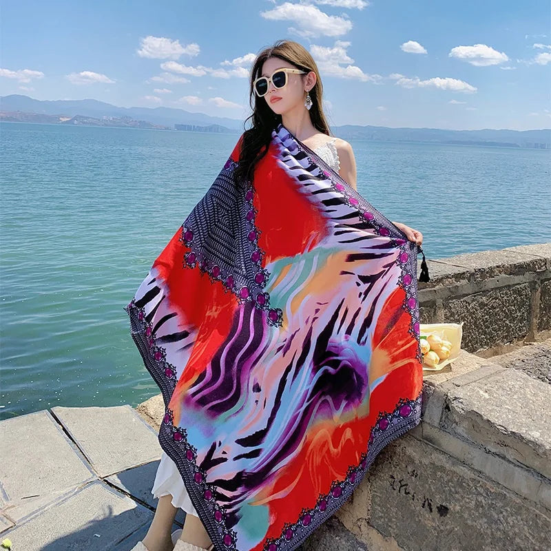 28 Stylish Travel Beach Shawls | 90x180cm Sunscreen Scarfs for Women